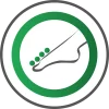 Icon symbolisch für Hühneraugen