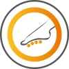 Icon symbolisch für Spreizfuß